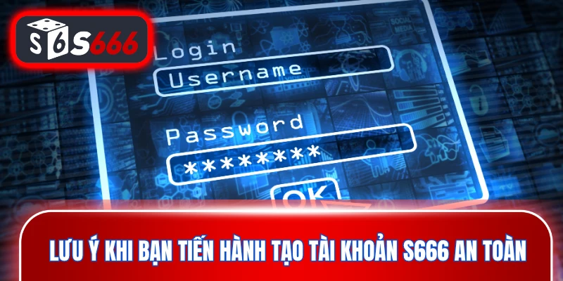 Lưu ý khi bạn tiến hành tạo tài khoản S666 an toàn